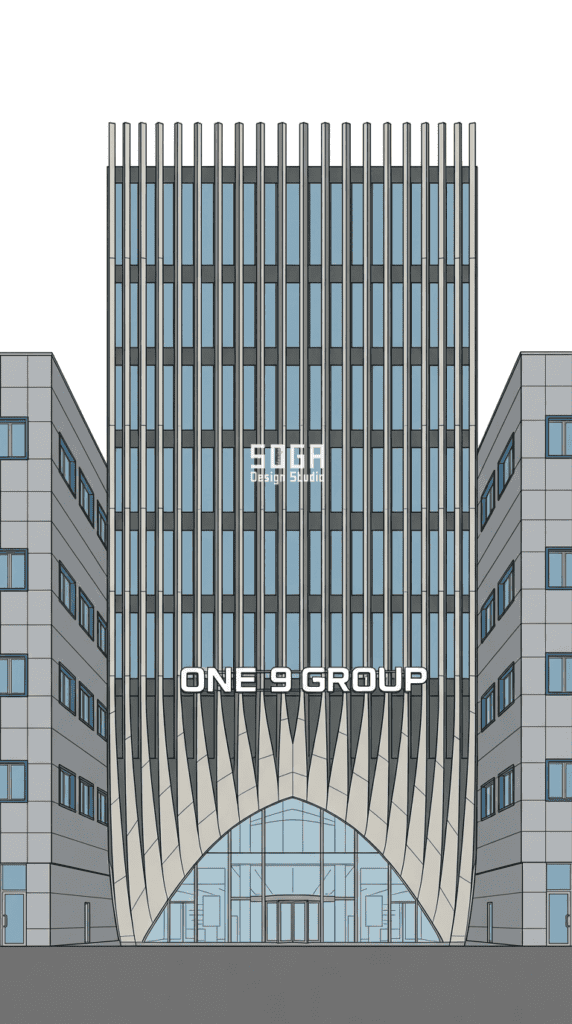 One 9 Group GIFT City: Redefining Corporate Architecture with Parametric Curved Fin Facade 8 b2691496 8ff3 4d92 ba54 49f34c84c46e