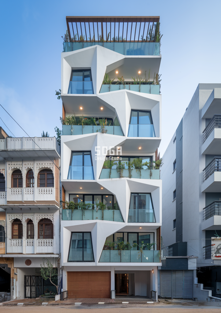 Vista Apartment parametric facade Jaipur by Soga Design Studio
