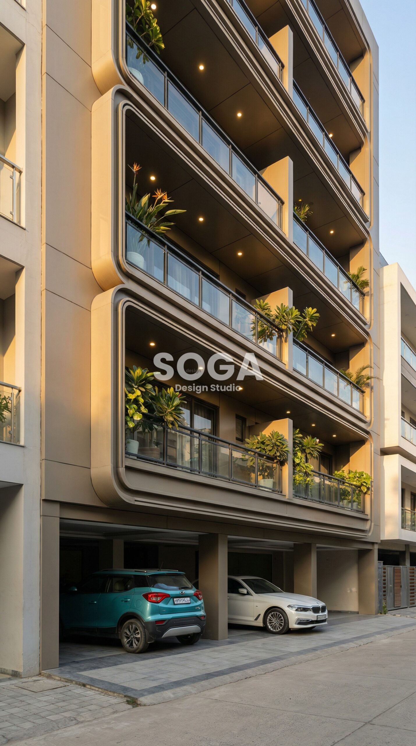 Parametric facade architecture Kochi SOGA Design Studio