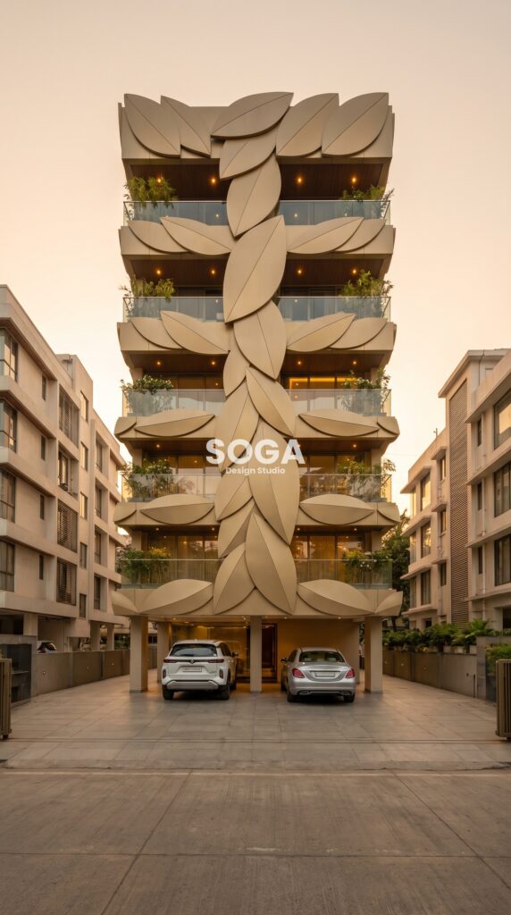 Parametric Architecture in Coimbatore: double-skin perforated metal m Facade Design 2026