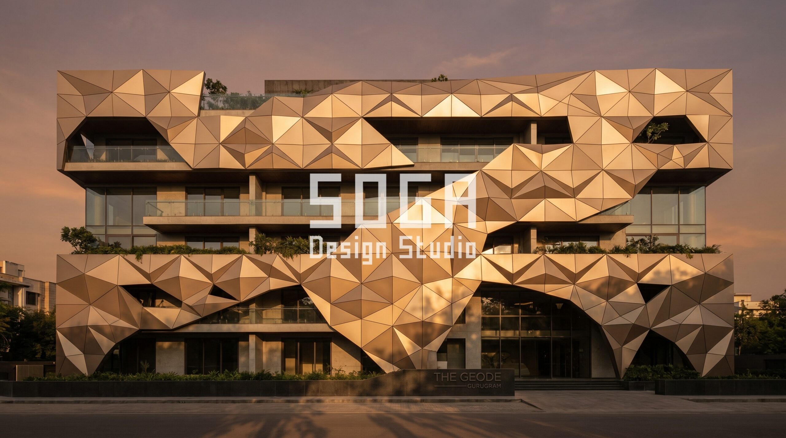 Parametric architecture studio India project SOGA