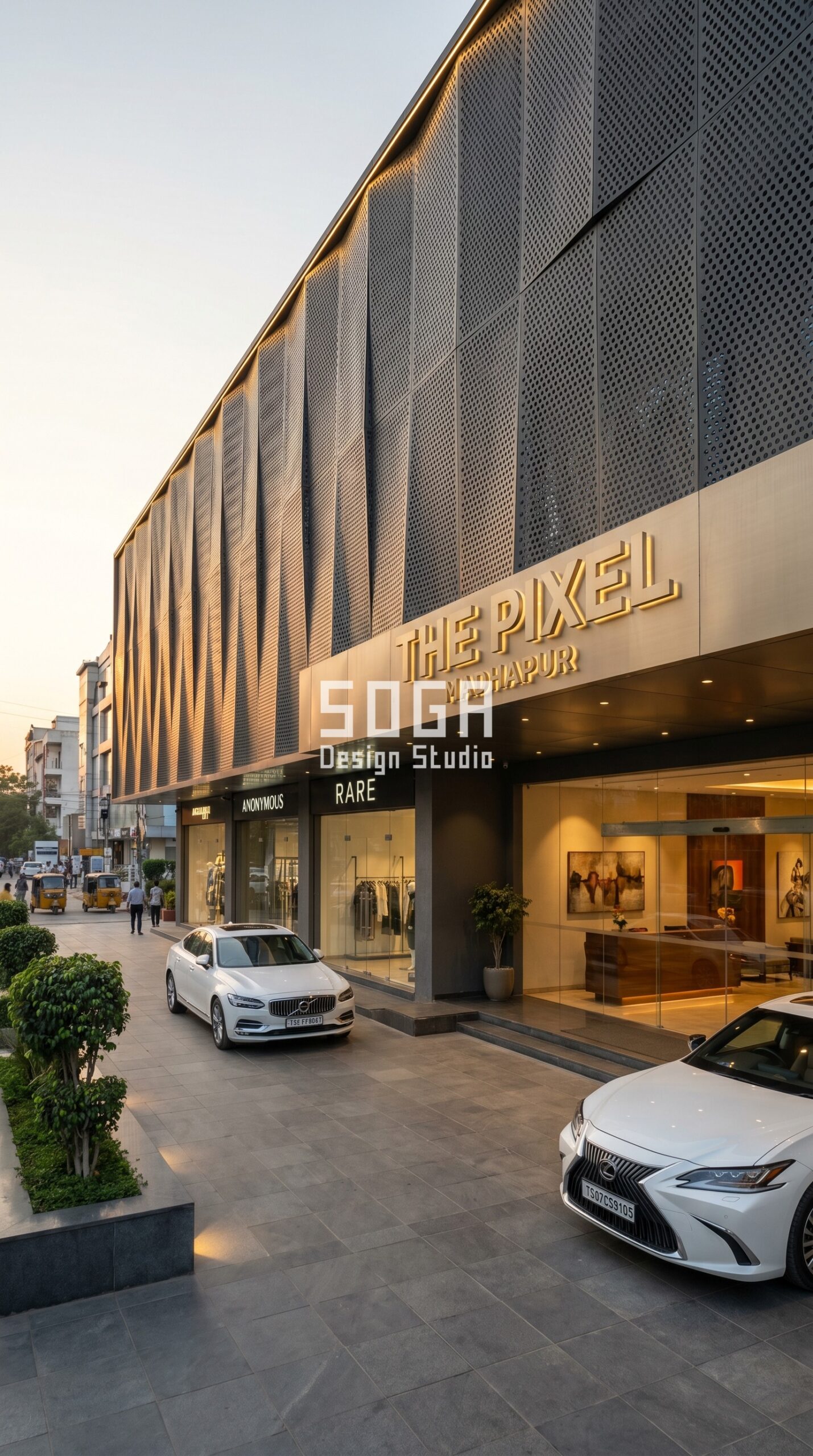 Ahmedabad THE PIXEL Honeycomb Metal Facade India 2026
