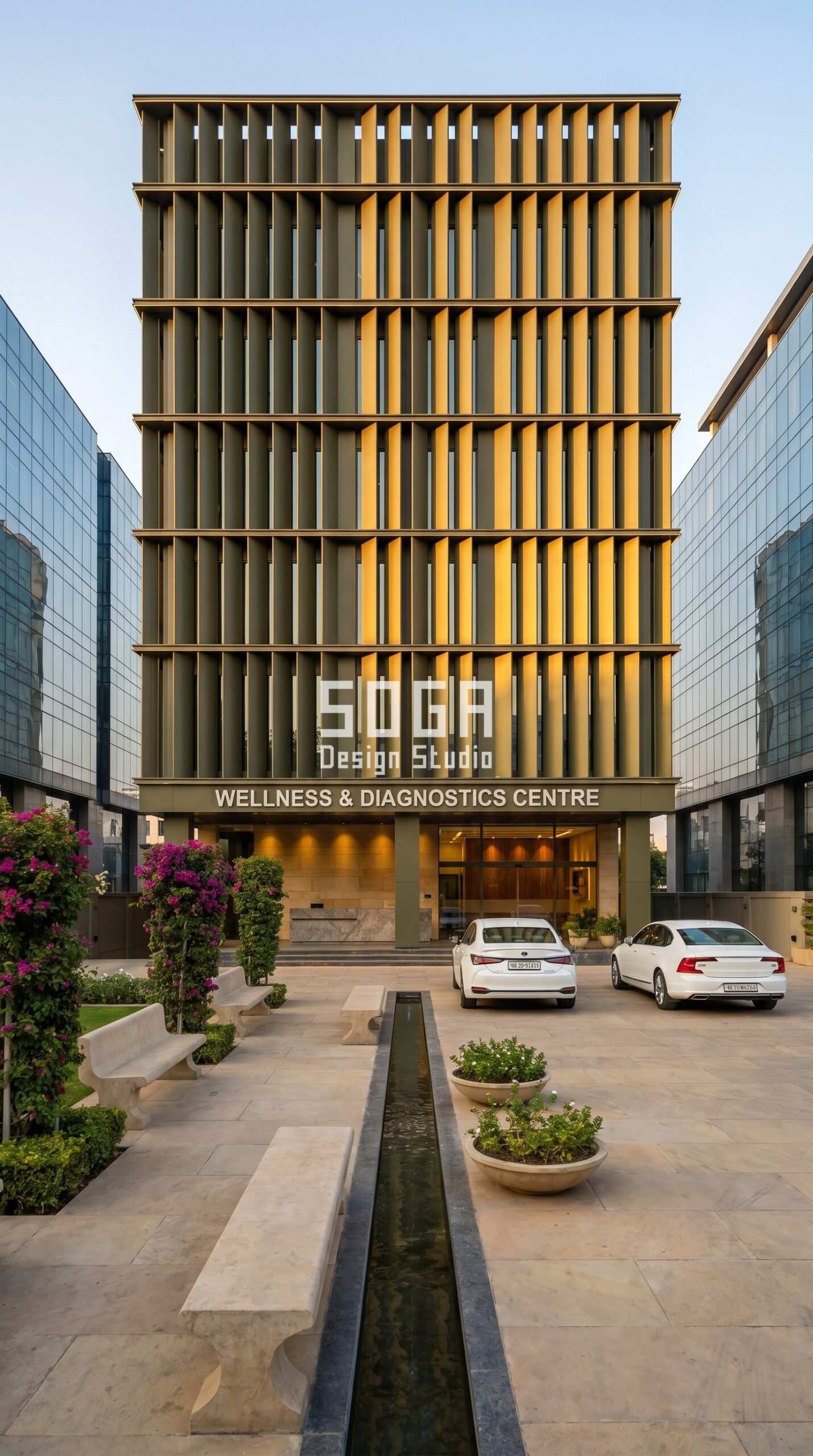 Gurugram Wellness Brise Soleil Parametric Facade India