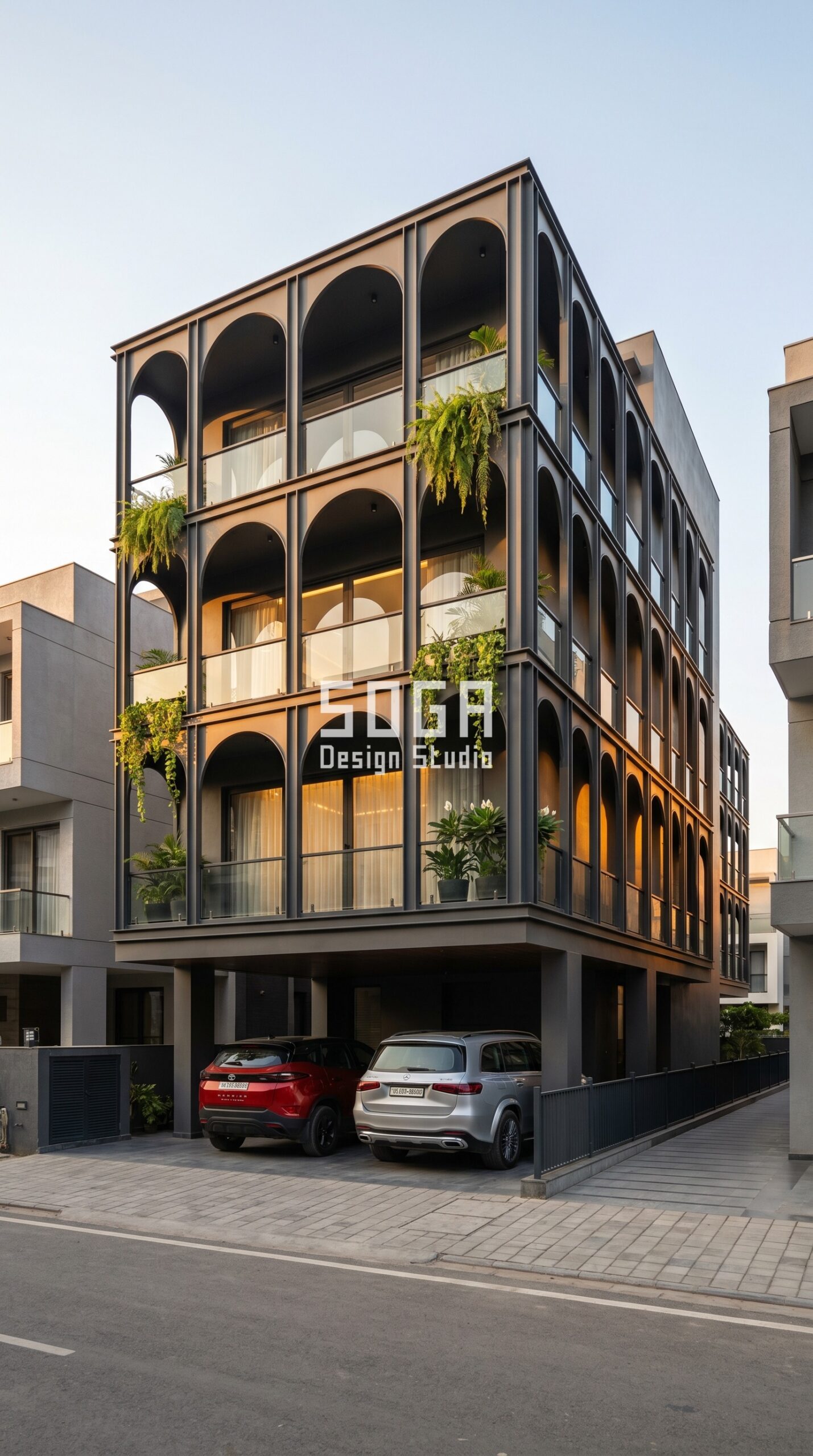 tree-branch inspired parametri parametric facade Mumbai - SOGA Design Studio