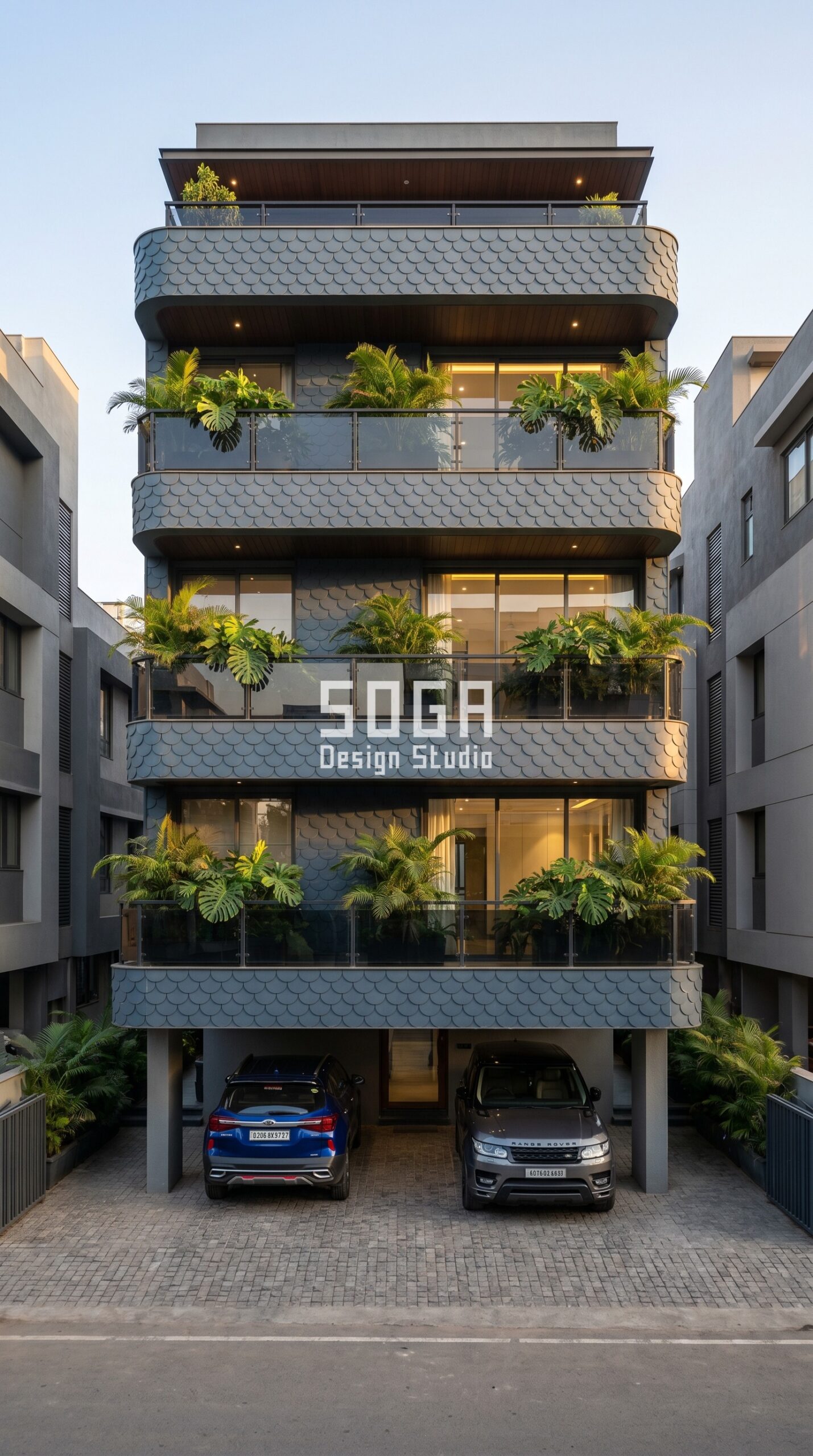 tree-branch inspired parametri parametric facade Mumbai - SOGA Design Studio
