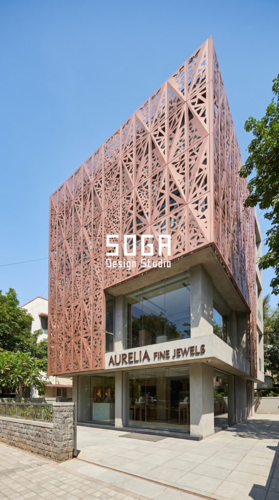 Jewellery Showroom Elevation Design in India: 4 Parametric Metal Facade Ideas (2026) 5 hf 20260617 160821 cf987a81 dde2 4a6a 90c7 d4186b942779 watermarked