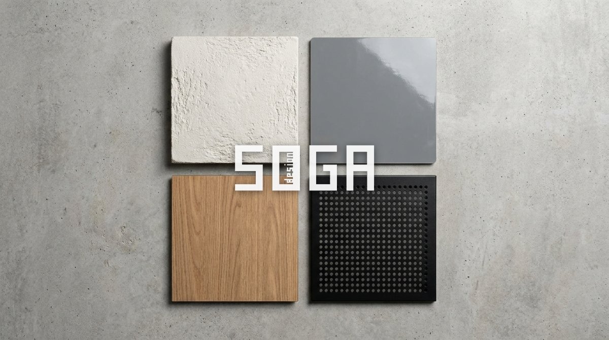 GFRC vs GRC vs ACP vs HPL: Which Facade Material Is Best in India? (2026 Cost + Comparison) 3 GFRC vs GRC vs ACP vs HPL facade material samples compared — facade cladding material comparison India 2026