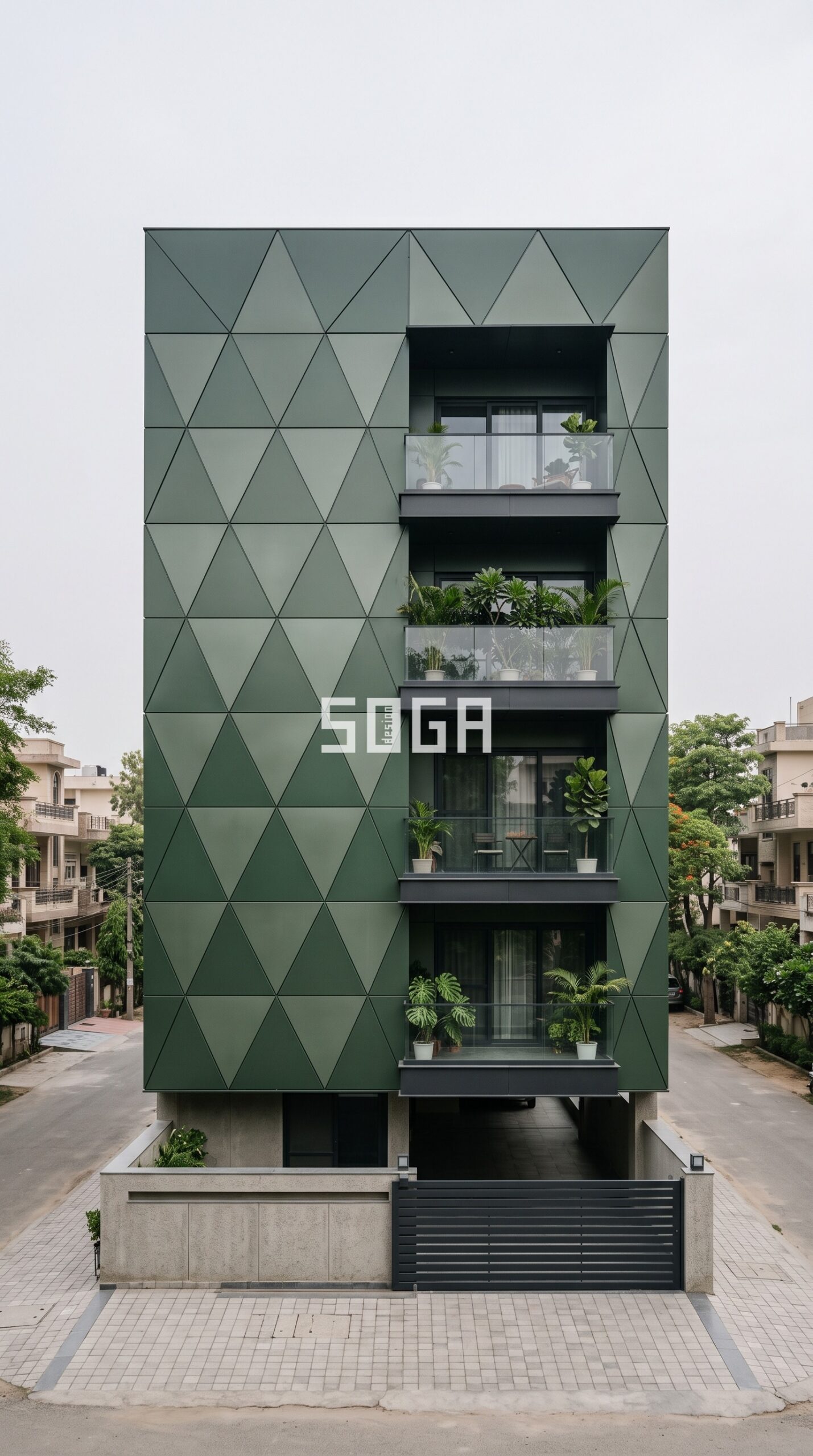 Parametric Architecture in New Delhi: Cascading Waterfall-Inspired Metal Facade Design 2026 5 parametric new delhi 2026 07 18 b2 04 scaled