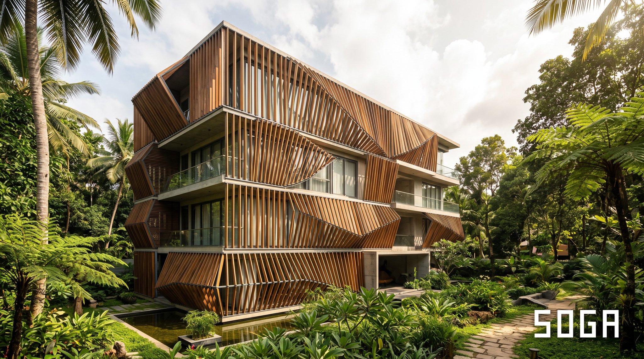 Climate-Responsive Architecture: Designing for India's Diverse Climate Zones — parametric architecture by SOGA Design Studio
