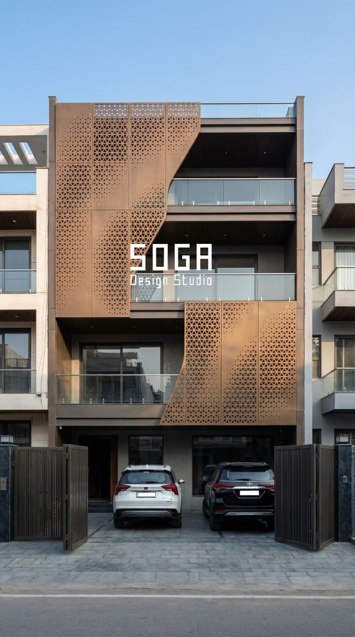 How To Choose A Facade Fabricator: 9 Red Flags To Watch 1 A copper perforated panel facade in India, the kind of unit whose quality depends entirely on the fabricator's press and tooling